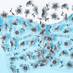 3Pcs Flower ABS Plastic Self Adhesive Nail Art Stickers&nbsp;MRMJ-SP0001-23