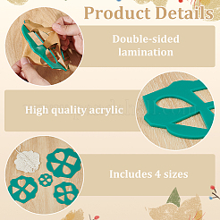 1 Set Acrylic Macrame Cutting Template&nbsp;DIY-BC0014-26C