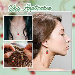 48Pcs 8 Styles Alloy Enamel Pendants&nbsp;ENAM-HY0001-48