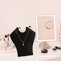 4Pcs Bust Shaped Velvet Necklace Display Stands&nbsp;ODIS-CA0001-34