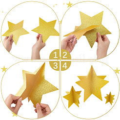 3D Star Paper Glitter Powder Display Decorations&nbsp;DIY-WH20082-52A