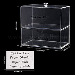 Acrylic Double Layer Cosmetic Storage Display Box&nbsp;AJEW-WH0419-25