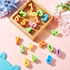 20Pcs 10 Styles UV Plating Opaque Acrylic Beads&nbsp;SACR-TA0001-76