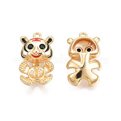 Brass Enamel Peg Bails Pendants&nbsp;KK-N216-368