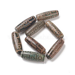 Tibetan Style 9-Eye dZi Beads Strands&nbsp;G-O057-05B