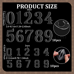 1Bag Acrylic Numbers Sheet&nbsp;OFST-BC0001-11
