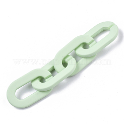 Opaque Spray Painted Acrylic Linking Rings&nbsp;OACR-N009-002A-A05