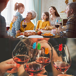 Silicone Wine Glass Charms&nbsp;AJEW-NB0002-06