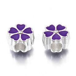 Alloy Enamel European Beads&nbsp;MPDL-T005-005C-RS