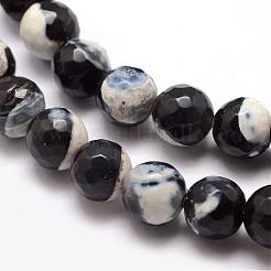 Natural Fire Crackle Agate Bead Strands&nbsp;G-K166-06F-8mm-04