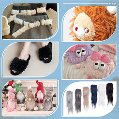 6Pcs 6 Colors Artificial Wool Costume Accessories&nbsp;DIY-FG0007-54