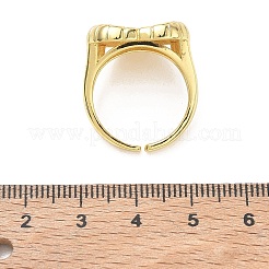 Brass Micro Pave Cubic Zirconia Cuff Open Rings for Women&nbsp;CU-CBA760A-13B-G