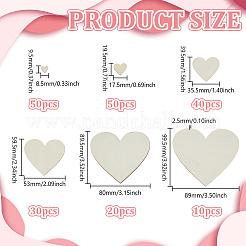 200Pcs 6 Styles Unfinished Wood Cutouts&nbsp;DIY-GO0003-36