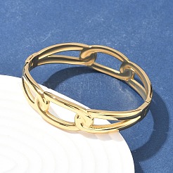 304 Stainless Steel Bangles&nbsp;AJEW-P127-05G