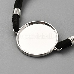 Black Faux Suede Cord Bracelet Making&nbsp;BJEW-WH0816-017P