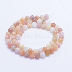 Natural Botswana Agate Beads Strands&nbsp;G-F530-04-4mm