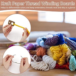 100Pcs Wood Floss Bobbin&nbsp;DIY-BC0013-82A