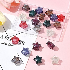 21Pcs 7 Colors Transparent Acrylic Beads&nbsp;OACR-FS0001-95