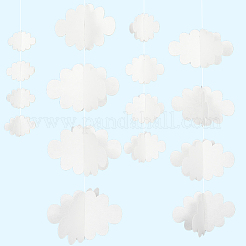 Felt 3D Colud Hanging Ceiling Ornaments&nbsp;HJEW-WH20010-07B