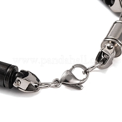 201 Stainless Steel Column Link Chain Bracelets&nbsp;BJEW-B078-61EBP