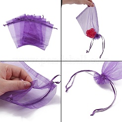 Organza Gift Bags with Drawstring&nbsp;X-OP-R016-13x18cm-20