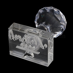 Clear Acrylic Soap Stamps with Handle&nbsp;DIY-XCP0002-91F