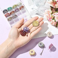 16 Rolls 16 Colors Hand Rubbed Cotton Thread Sets&nbsp;ST-CJ0042-001