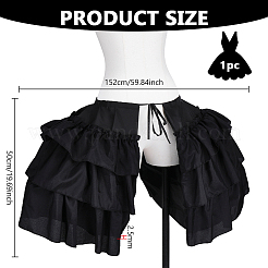Polyester Women's Double-sided Ruffled Petticoat&nbsp;DIY-WH0622-631A