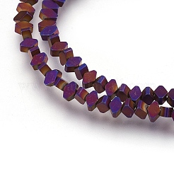Electroplate Non-magnetic Synthetic Hematite Bead Strands&nbsp;G-I208-18F-D-S