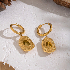 304 Stainless Steel Hat Hoop Earrings&nbsp;WE2215