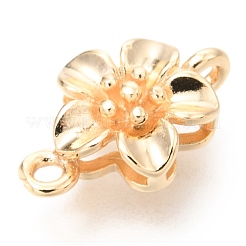 Brass Links Connectors&nbsp;KK-H748-02LG