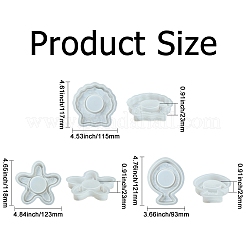 3Pcs 3 Styles Sea Animal Theme Candlestick Silicone Molds&nbsp;ST-CJ0043-075