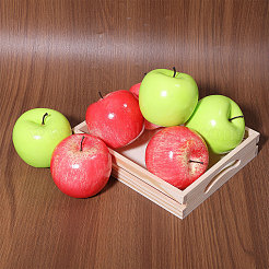 16Pcs 2 Colors Foam Imitation Apple&nbsp;DJEW-CA0001-42