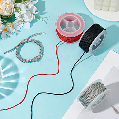 3 Rolls 3 Colors Nylon Milan Cord&nbsp;NWIR-PH0002-44