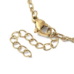 Ion Plating(IP) 316 Surgical Stainless Steel Figaro Chain Bracelets for Women&nbsp;BJEW-D023-03G