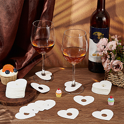 Paper Wine Glass Charms&nbsp;AJEW-WH0080-13A
