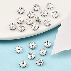 Brass Rhinestone Spacer Beads&nbsp;RB-A014-Z5mm-01S-NF