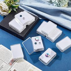 Transparent Acrylic Loose Diamond Display Boxes&nbsp;CON-WH0087-53B