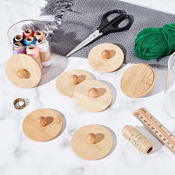 15Pcs Bamboo Lid&nbsp;FIND-BC0013-21