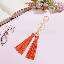 1Pc PU Leather Tassel Keychains&nbsp;KEYC-CL0001-50A