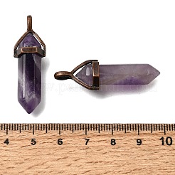 Natural Banded Amethyst Pendants&nbsp;G-H360-01R-14