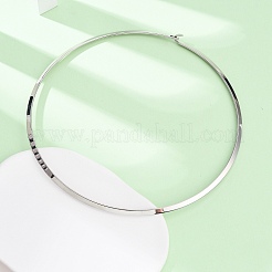 4MM 201 Stainless Steel Wire Choker Necklaces&nbsp;NJEW-Z098-06P
