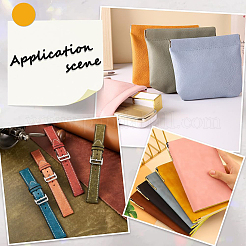 10Pcs 10 Colors Frosted PVC Imitation Leather Fabrics&nbsp;DIY-CL0001-71A