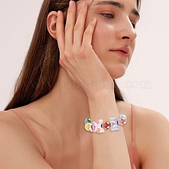 Round & Butterfly & Bowknot Acrylic & Brass Rhinestone Spacer Beads Findings Kits&nbsp;MACR-FS0002-46