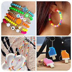 2400Pcs 15 Colors Opaque Baking Paint Glass Beads&nbsp;DGLA-TA0001-25