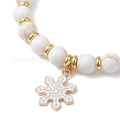 3Pcs Christmas Alloy Enamel Charm Bracelets&nbsp;BJEW-JB12407