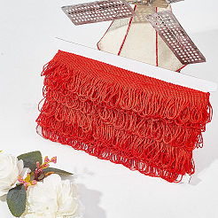 Polyester Tassel Lace Ribbon&nbsp;DIY-WH0308-535B