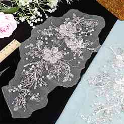 2Pcs 2 Style Flower of Life Pattern Polyester Computerized Embroidery Appliques&nbsp;DIY-GF0006-90
