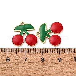 Fruit Seris 304 Stainless Steel Enamel Charms&nbsp;STAS-U060-03G-13