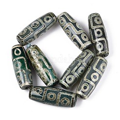 Tibetan Style dZi Agate Beads Strands&nbsp;G-N357-03A-01